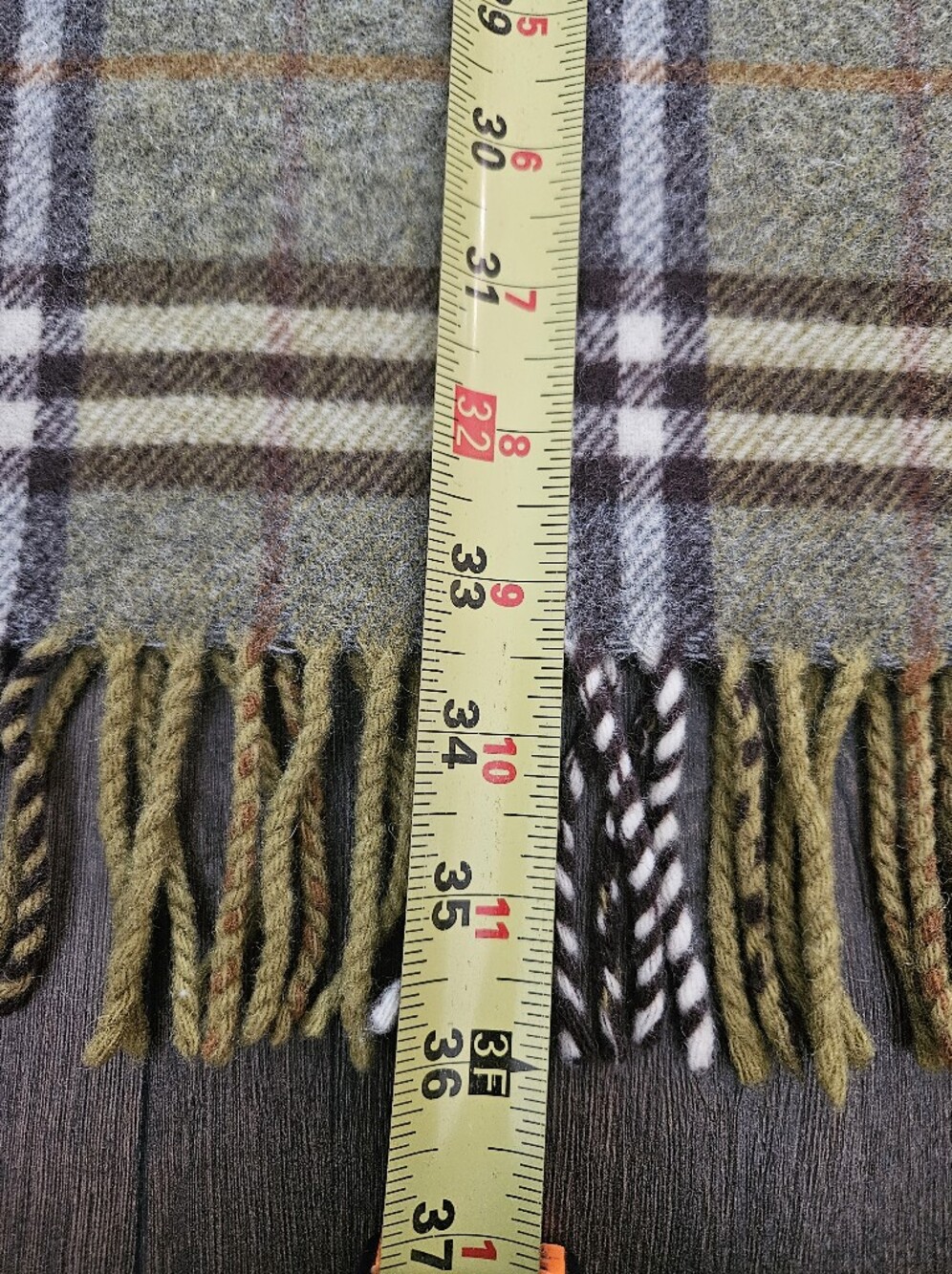 Burberry Cashmere Blend Nova Check Scarf | Made in England | 13" x 72" Unisex - Picture 10 of 12